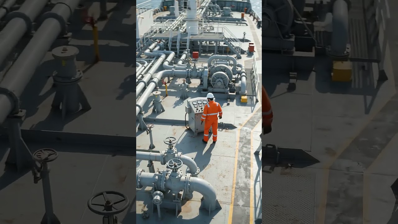 How Giant LPG Ships Safely Unload Gas at Ports #shorts #ocean  #facts
