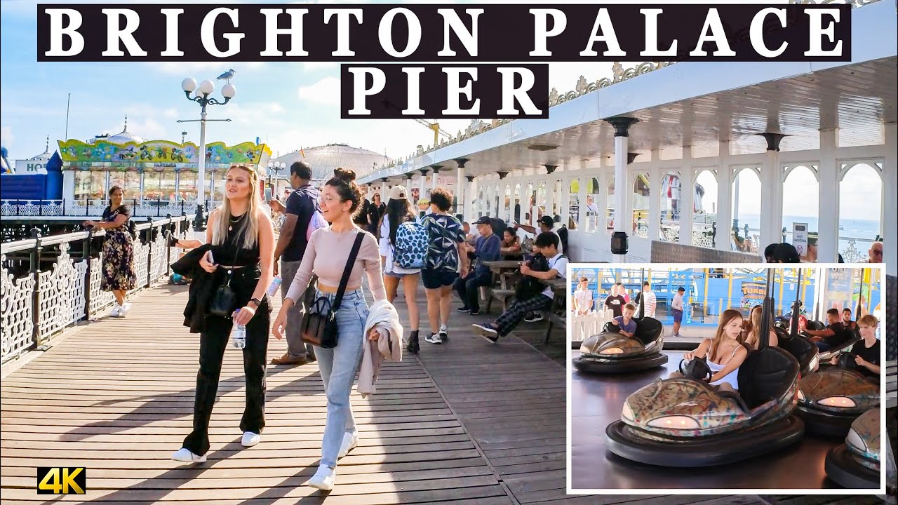 BRIGHTON🇬🇧 PALACE PIER SUMMER WALK (4K).