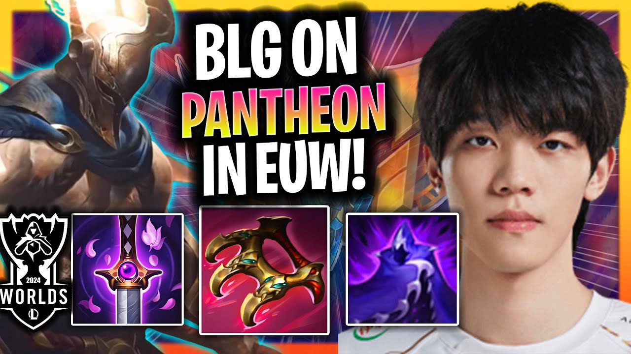 BLG ON IS A BEAST WITH PANTHEON IN EUW SERVER! | BLG On Plays Pantheon Support vs Senna!  Worlds