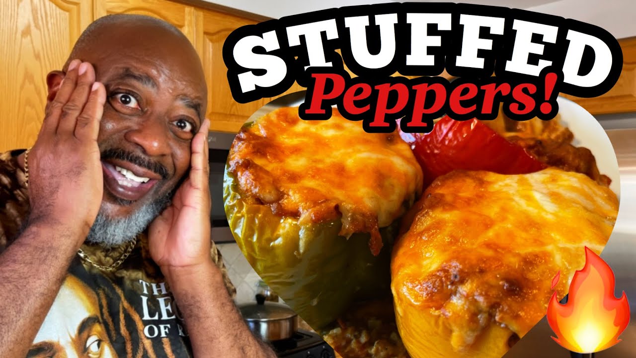 How to make Juicy Stuffed Bell Peppers! (with Chicken) | Deddy's Kitchen