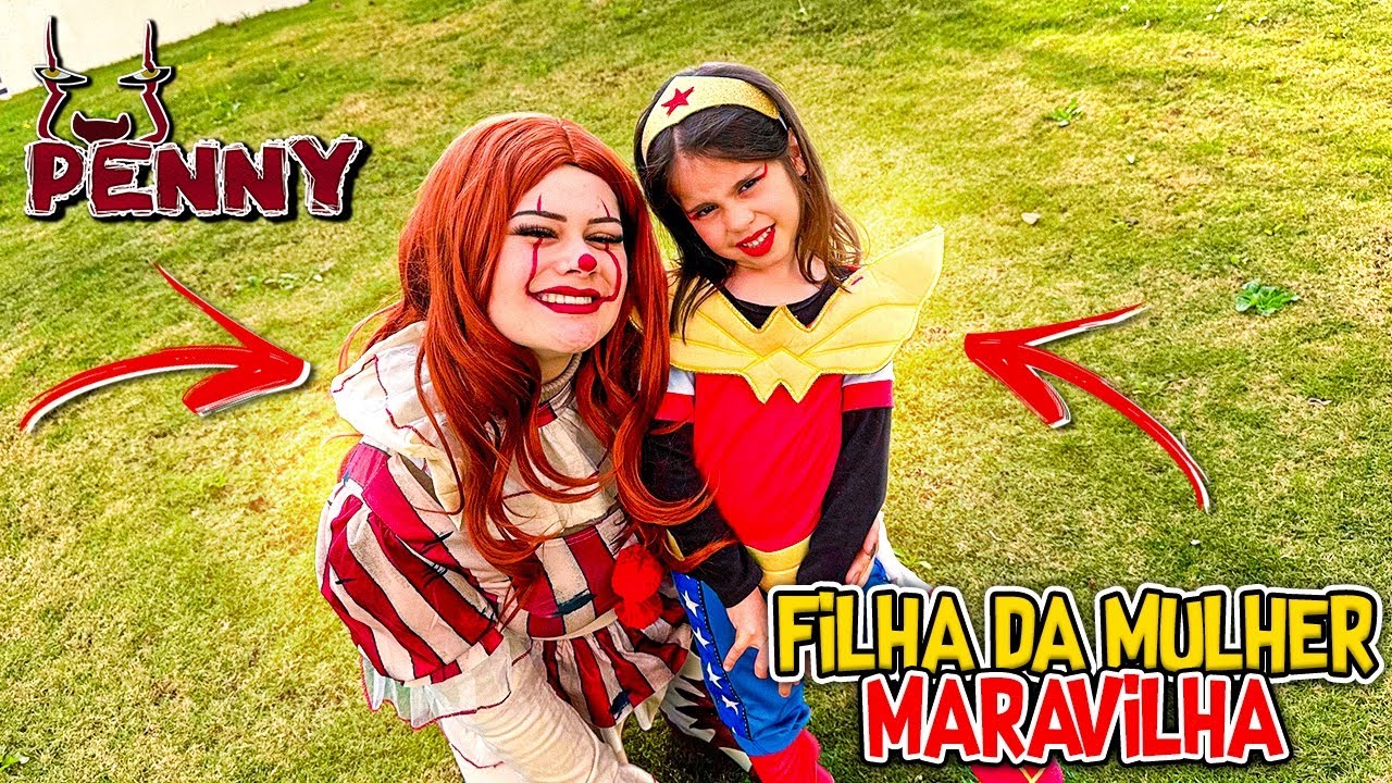 A PENNY ADOTOU A FILHA DA MULHER MARAVILHA QUE FOI ABANDONADA !!! MINI HERÓIS