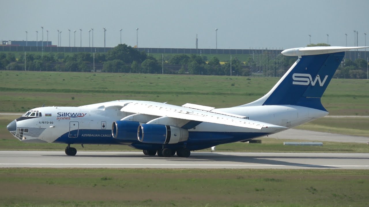 Ilyushin IL-76TD-90 // Silk Way Airlines [4K-AZ101] Landing and Take Off @ Leipzig/Halle Airport