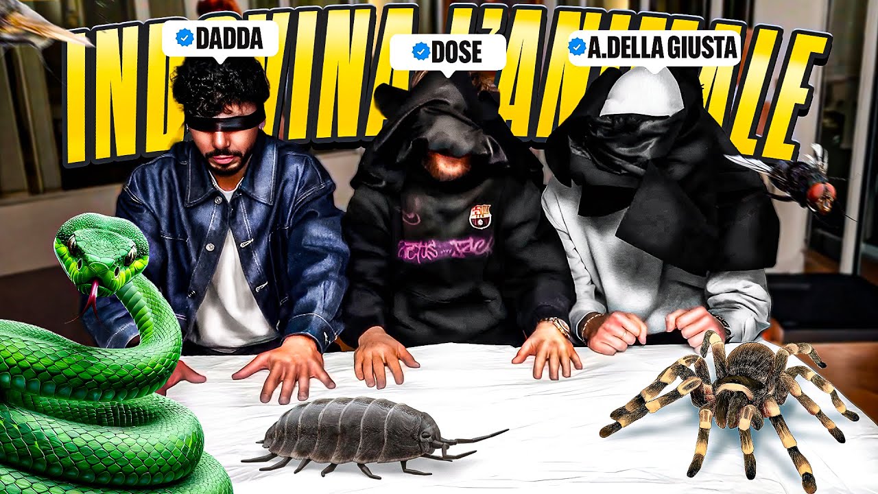 🐍INDOVINA L'ANIMALE Con Il Rosso,Ale Della Giusta,Dose,Dadda & Tomas Montagna!