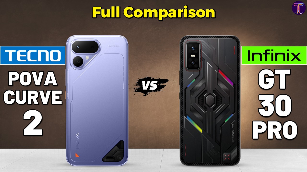 Tecno Pova Curve 2 vs Infinix GT 30 Pro : Full Comparison 🤔❓
