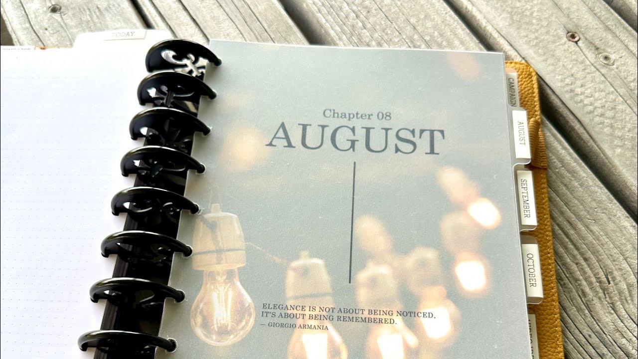 Summer Glow: August 2026 Planner Set Up