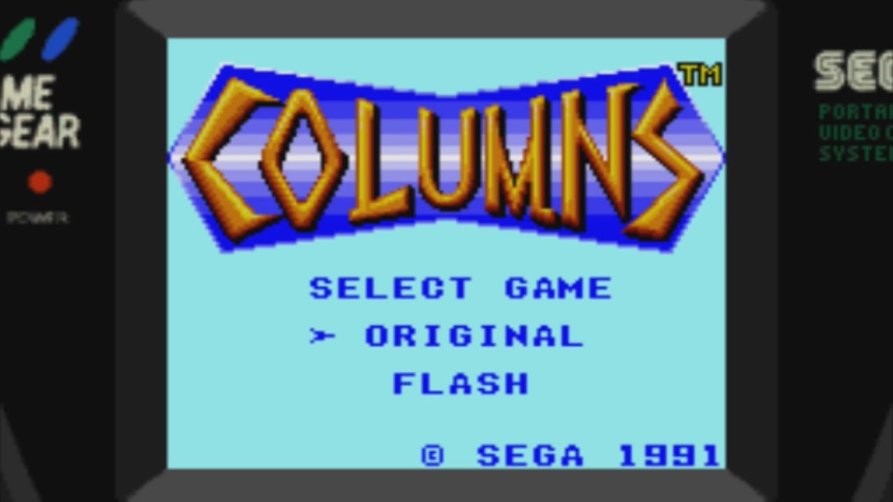 Columns (Game Gear) -Original Mode- Gameplay