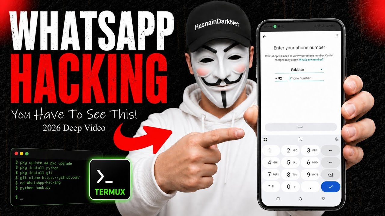 WhatsApp Hacking  in Termux ⚠️| Cybersecurity Awareness 2026