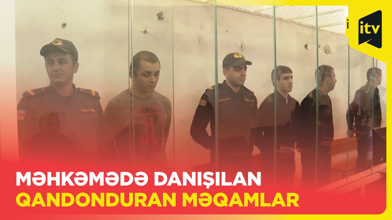 Marketə silahlı basqın edib adam öldürənlər hakim qarşısında