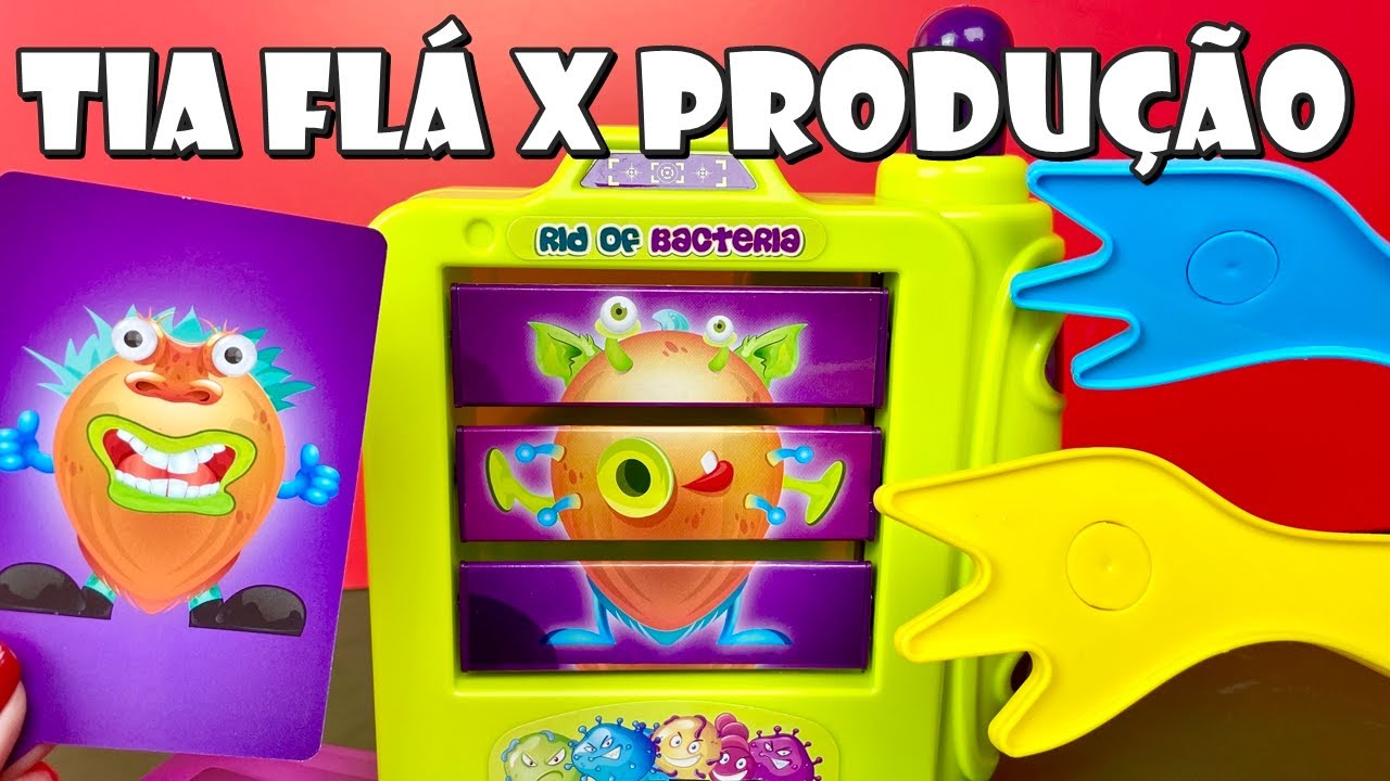 Caça Ao MONSTRO BACTÉRIA! Tia Flá X Produção