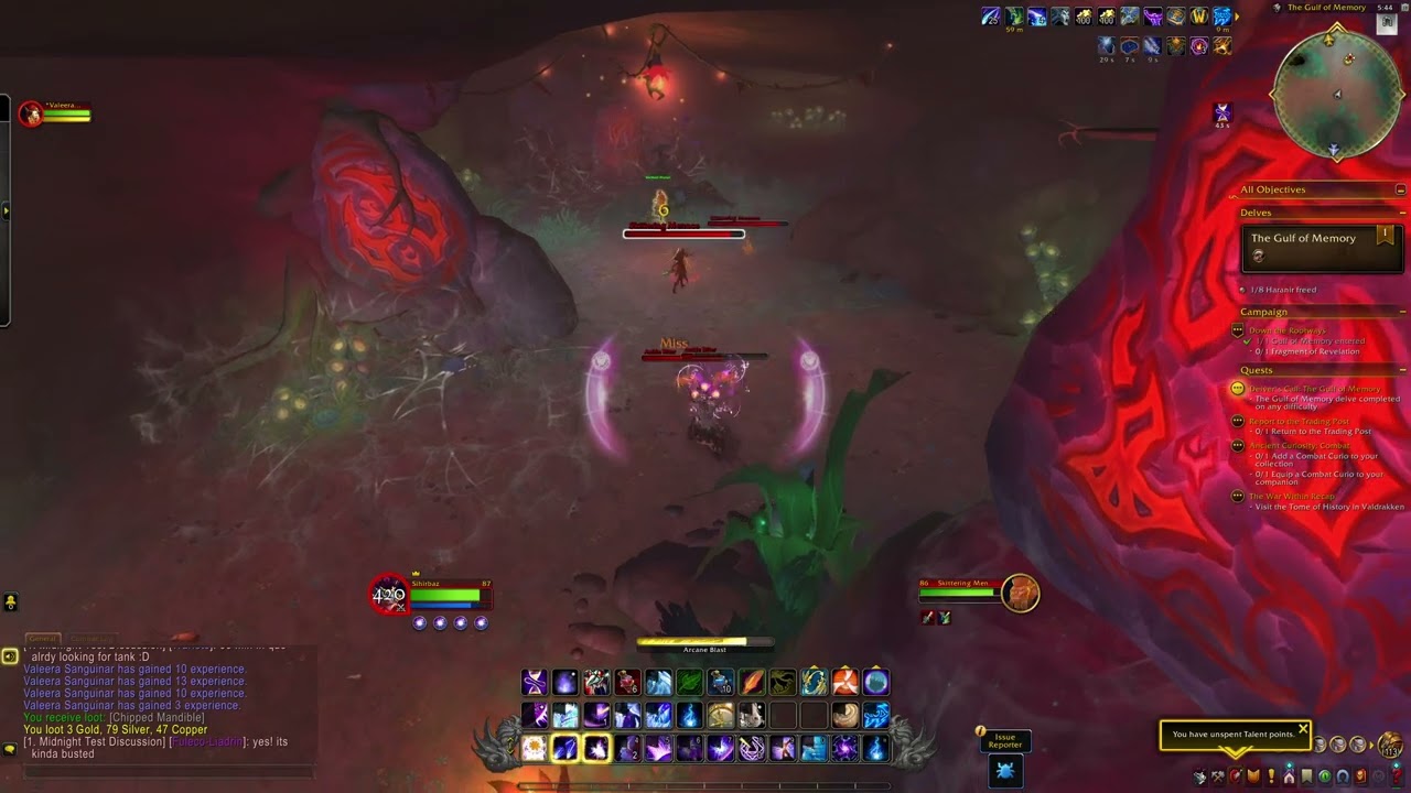 Wow Midnight Beta Quest HARANDAR Part 3 and delve The Gulf Of Memory