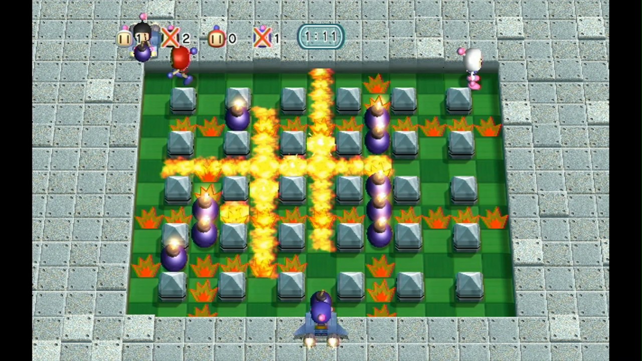 Bomberman Blast - Air Raid Battle - Classic Stage - WiiWare