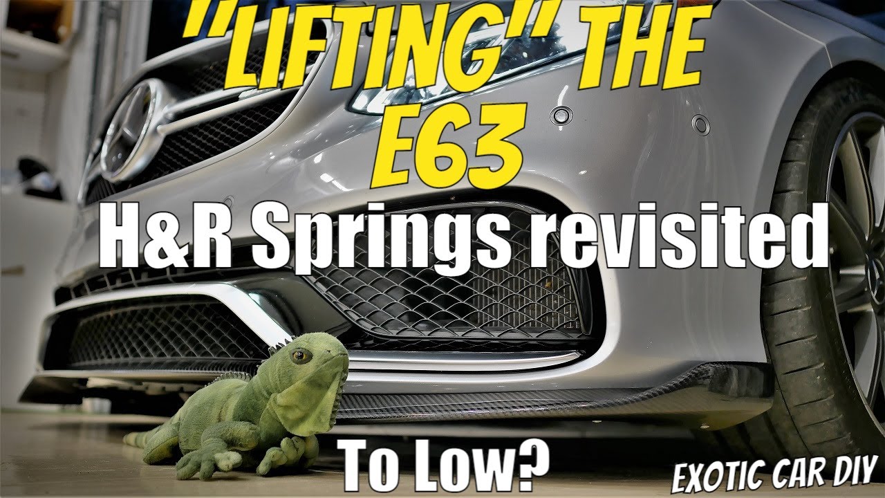 ~Lifting~ the E63. H&R springs revisited