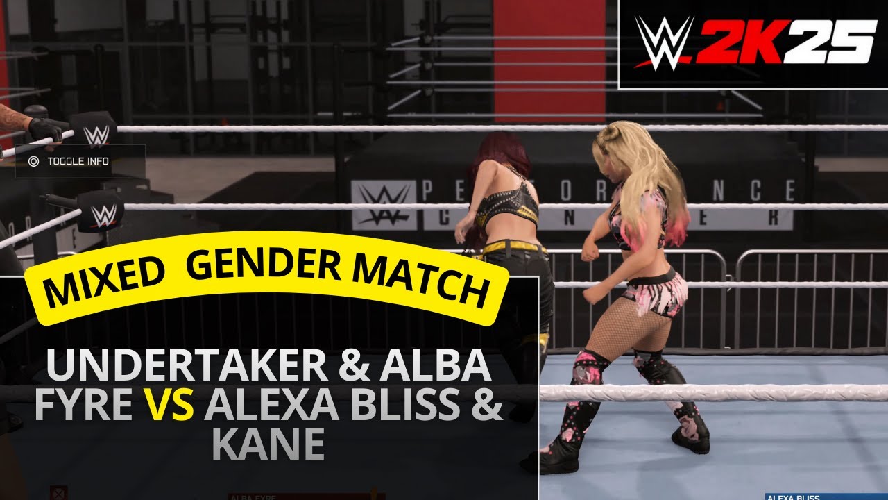 WWE 2K25 – Mixed Gender Match: Undertaker & Alba Fyre vs Alexa Bliss & Kane