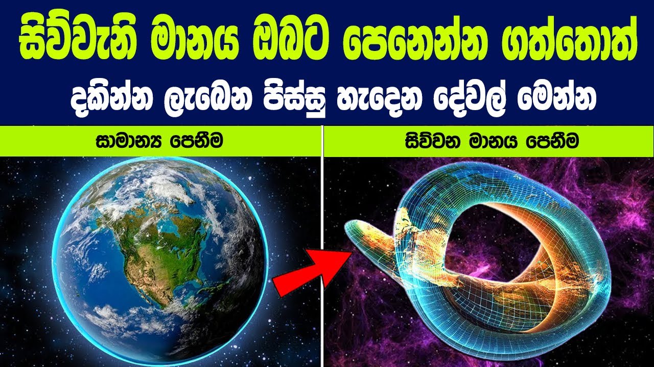 සිව්වැනි මානය ඔබට පෙනෙන්න ගත්තොත් දකින්න ලැබෙන  පිස්සු හැදෙන දේවල් | Four-dimensional space
