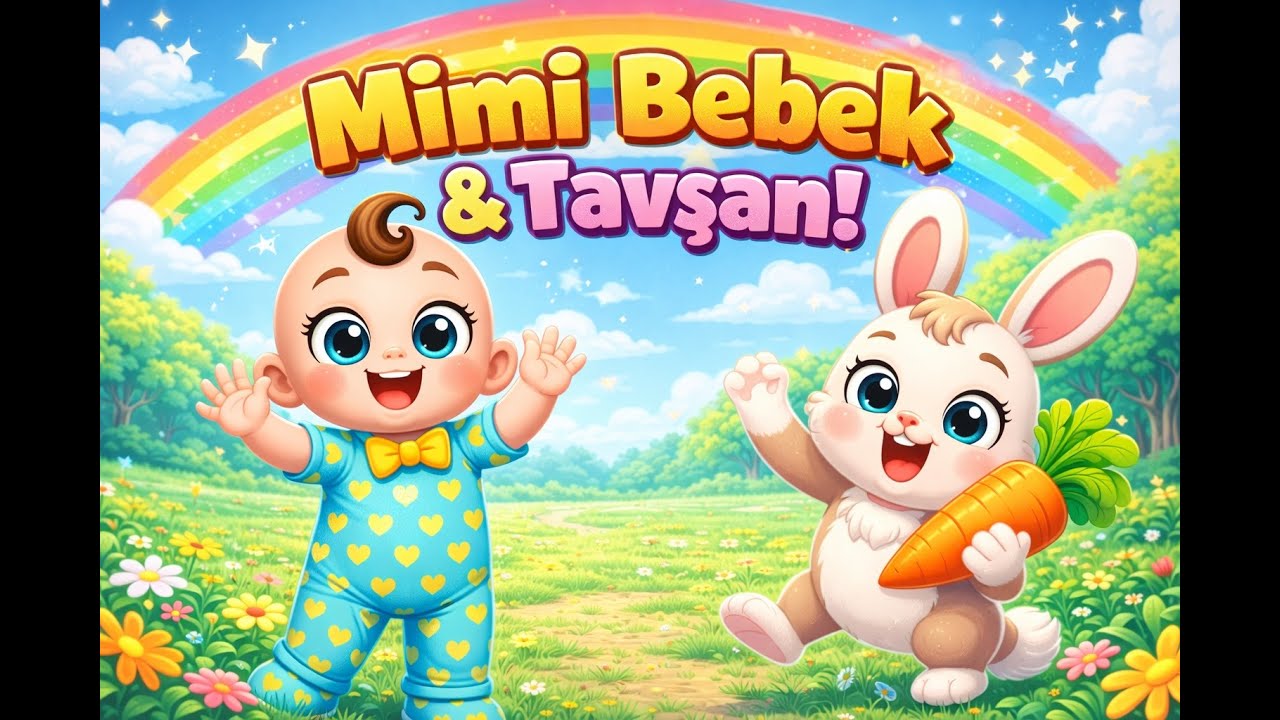 🐰 Mimi Bebek ve Tavşan | Eğlenceli Eğitici Çocuk Şarkısı 🎵 | Kids Shorts Viral #rabbit #baby #funny