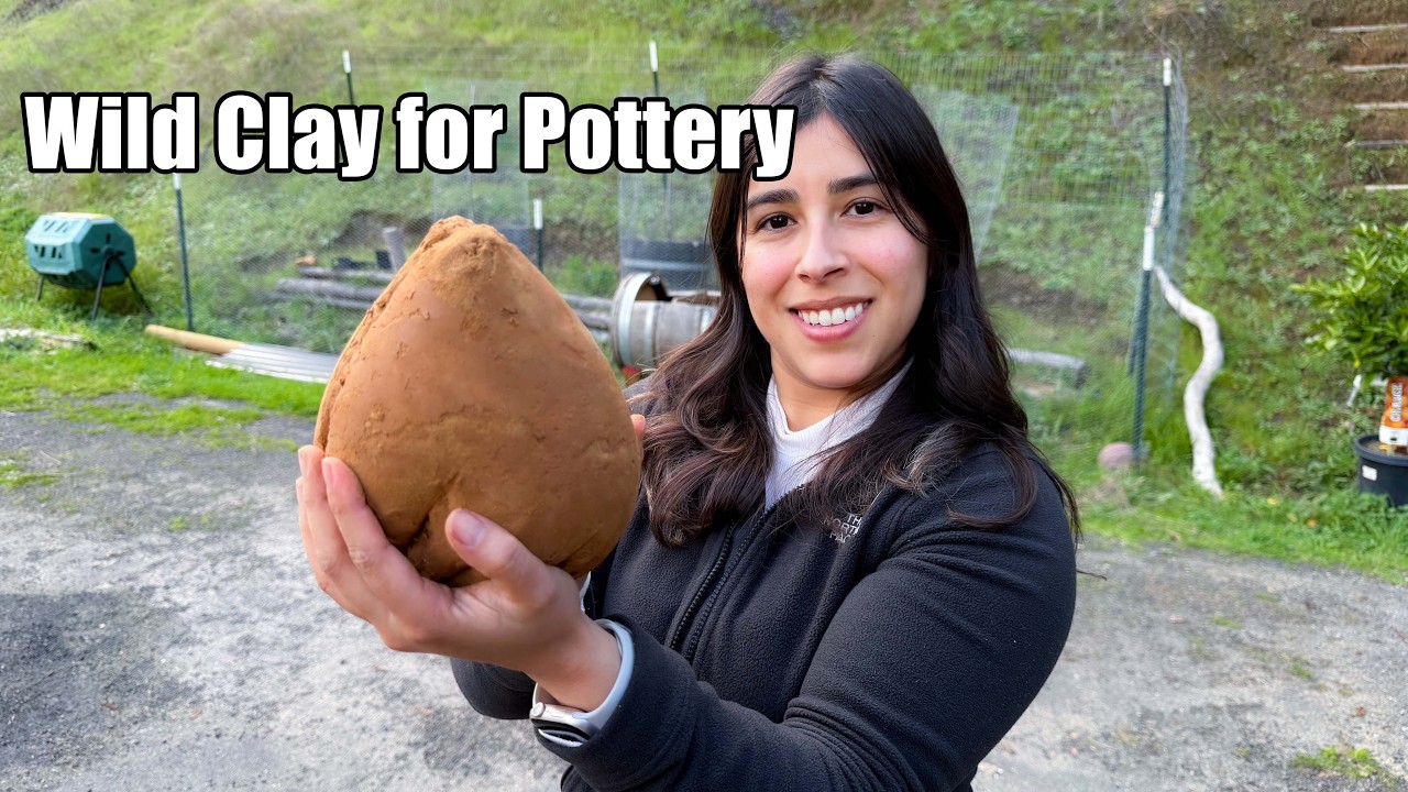 Harvesting Wild Clay From The Homestead