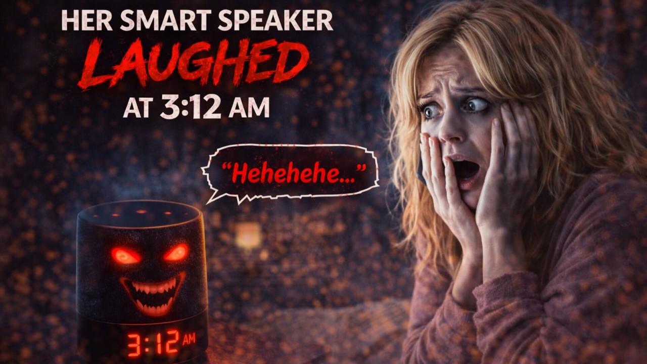 “Her Smart Speaker Laughed at 3:12 AM.”