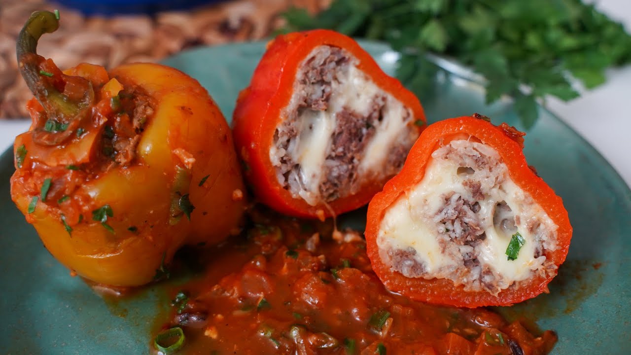 NÃO FAÇA PIMENTÃO ANTES DE VER ESSA RECEITA | PIMENTÃO RECHEADO FÁCIL E DELICIOSO