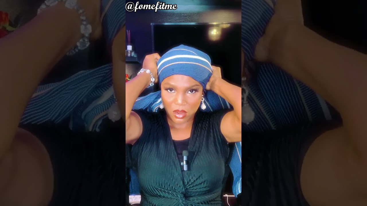 How to Tie An Hausa Scarf Using Asoke (Zahra Cap/Gele )