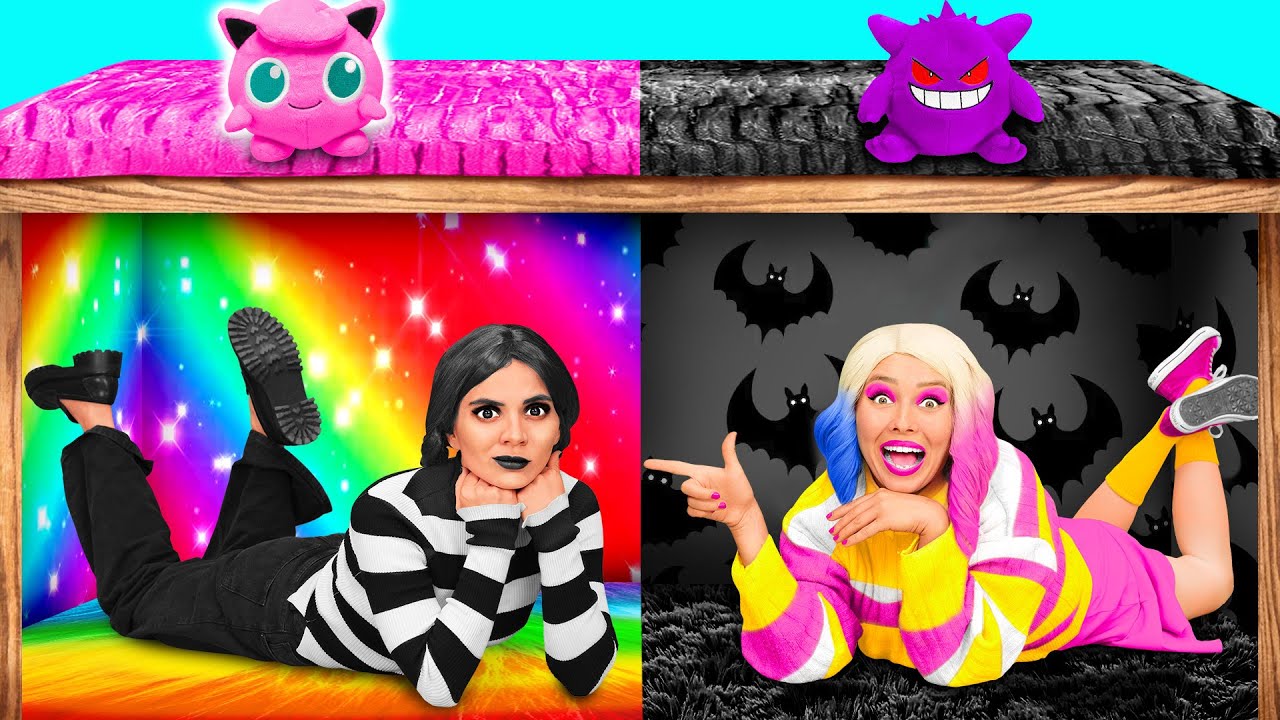 Секретные Домики под Кроватью с Уэнсдей Аддамс | Война Пранков от Funny Funny