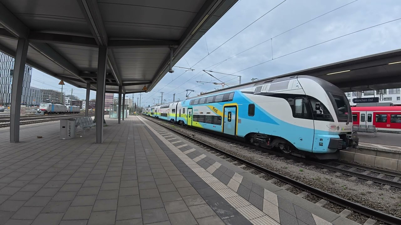 Züge in München teil1 Neuperlach,Perlach und münchen ost