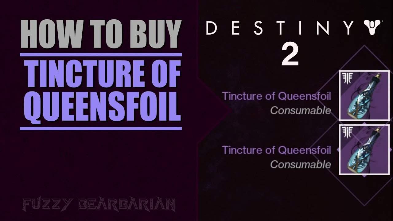 DESTINY 2 - How to Buy Tincture of Queensfoil