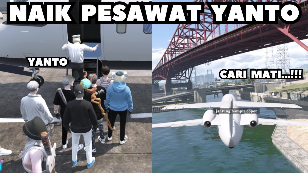 JALAN - JALAN NAIK PESAWAT YANTO - GTA V ROLEPLAY