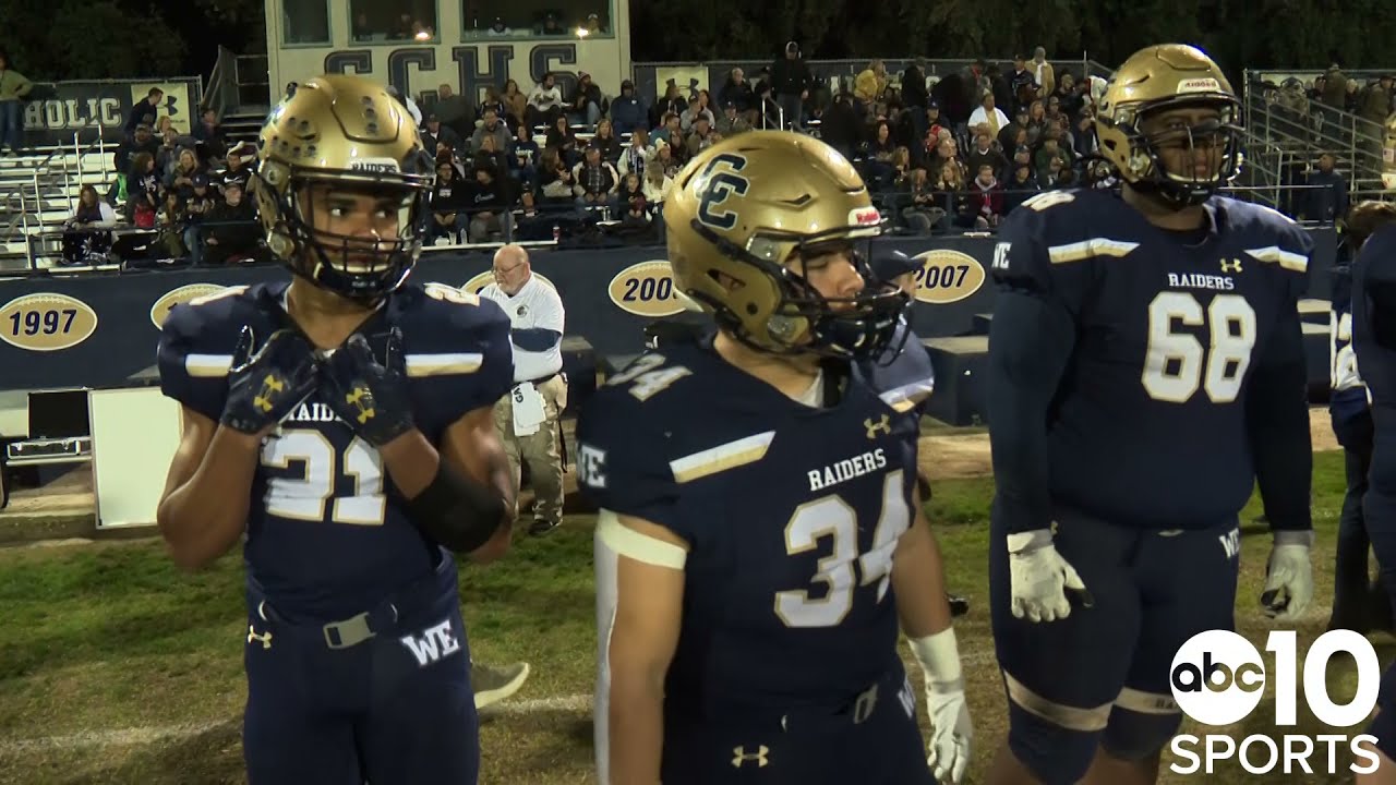 Modesto's Central Catholic Raiders shutout the Antelope Titans 35-0, advance to D-II Section Title