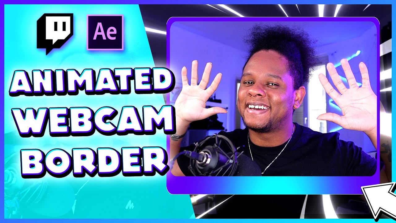 How to Make a CLEAN Animated Twitch Webcam Overlay & FREE After Effects Template.