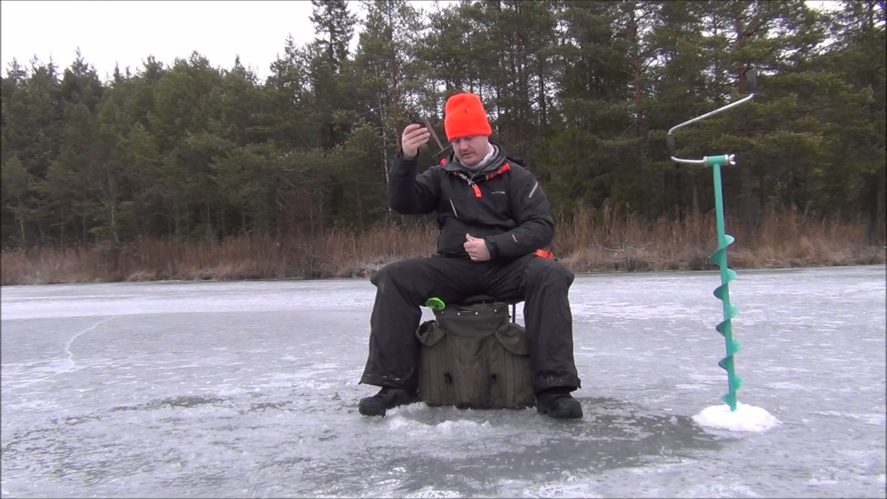 Lokkemeite / Tafsfiske på Hadeland 30.12.2016 [Isfiske, icefishing, abbor]