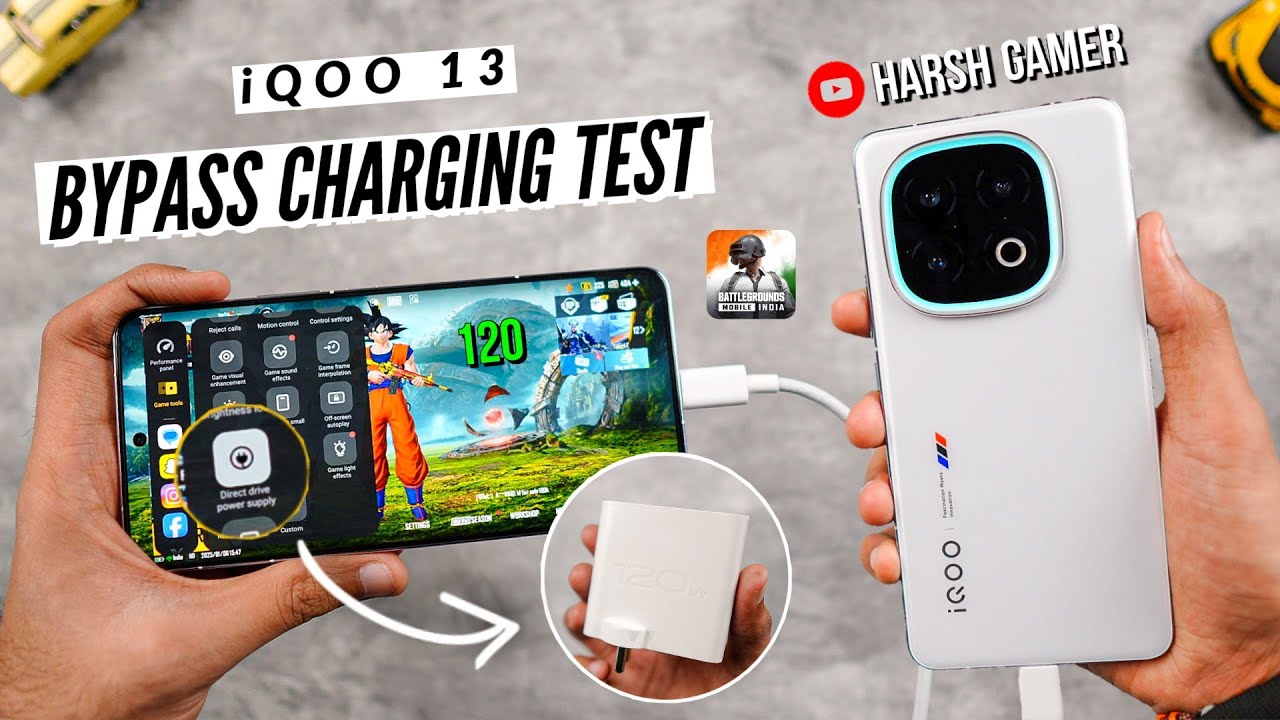 iQOO 13 - BGMI Bypass Charging Test With FPS Meter, Heating & Battery Test 🔥