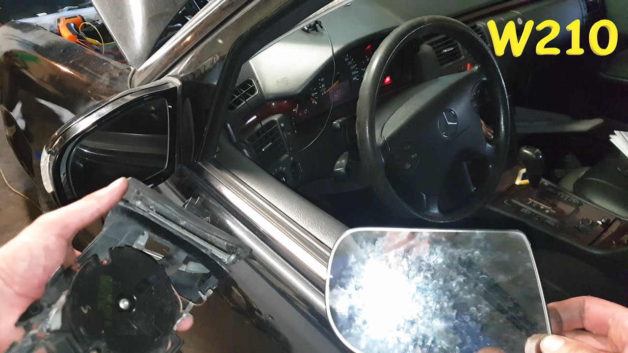 Mercedes w210 Side Mirrors Removal  Replacement  Test