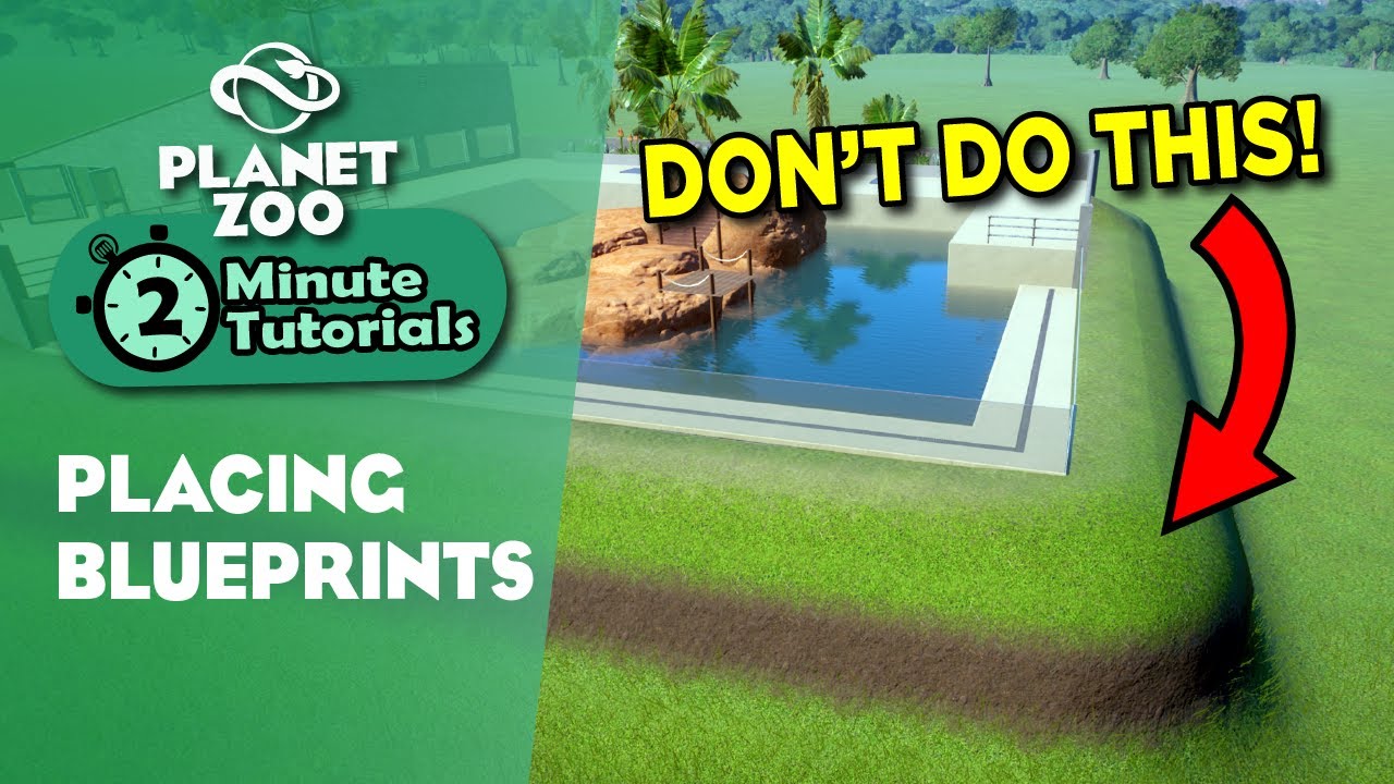 How to place blueprints | 2 minute tutorials | Planet Zoo
