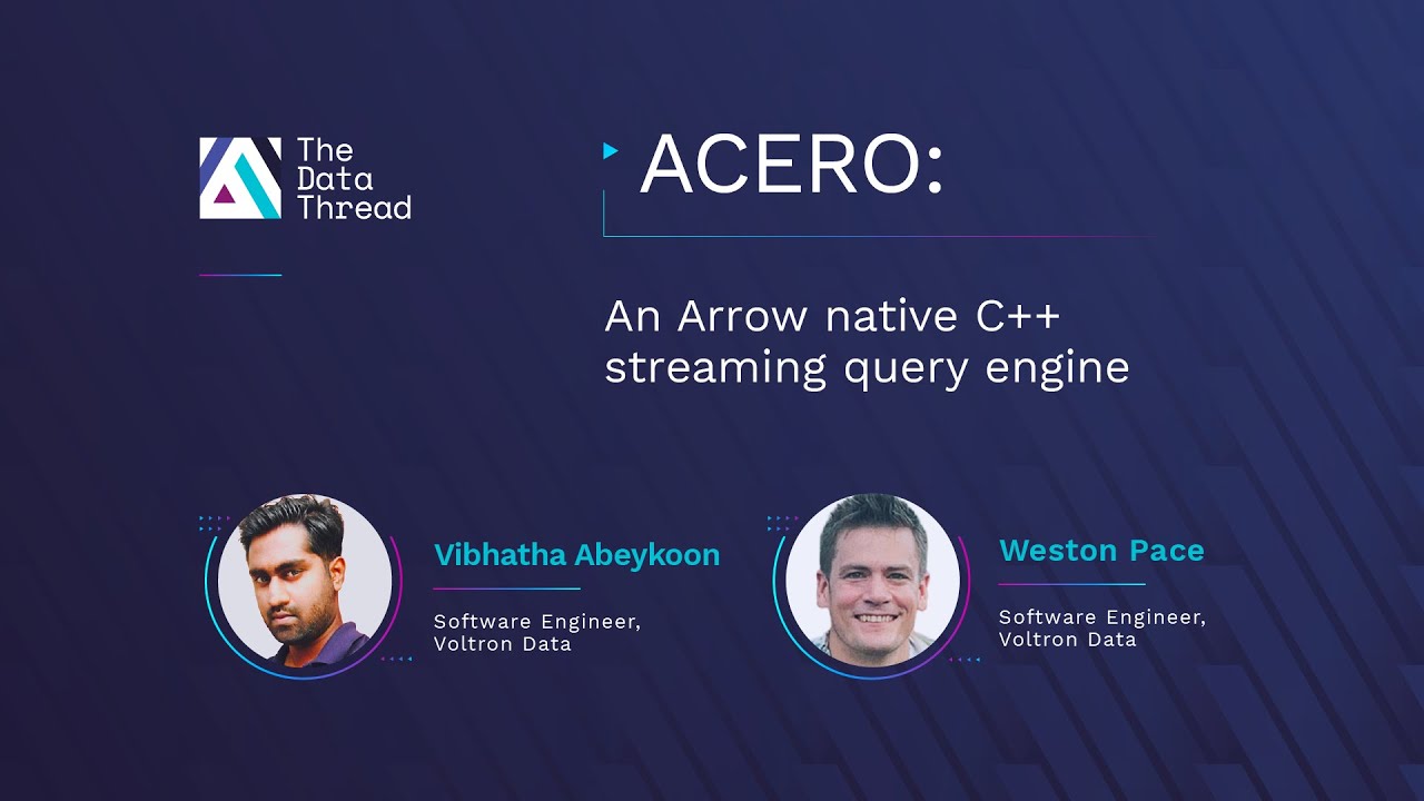 Acero: An Arrow native C++ Streaming Query Engine