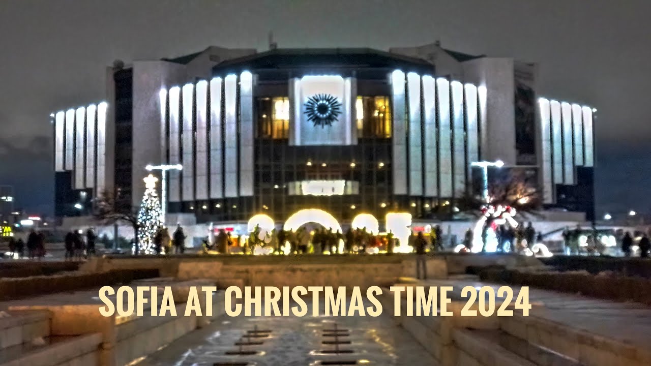 Walk in Sofia - part 9, Christmas time St. Nedelya church, Vitosha str., Bazaar | Trip with Ludinel