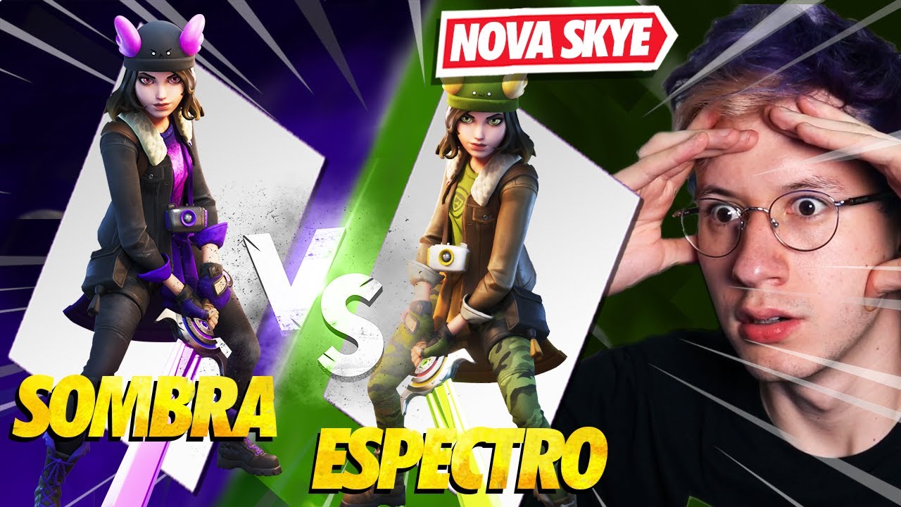 QUAL SKYE ESCOLHI? SOMBRA OU ESPECTRO? - FORTNITE