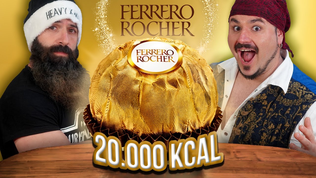 FERRERO ROCHER GIGANTE + 20.000 KCAL | ESPECIAL NAVIDAD 🎅 | El Pirata VS. Joe 🔥