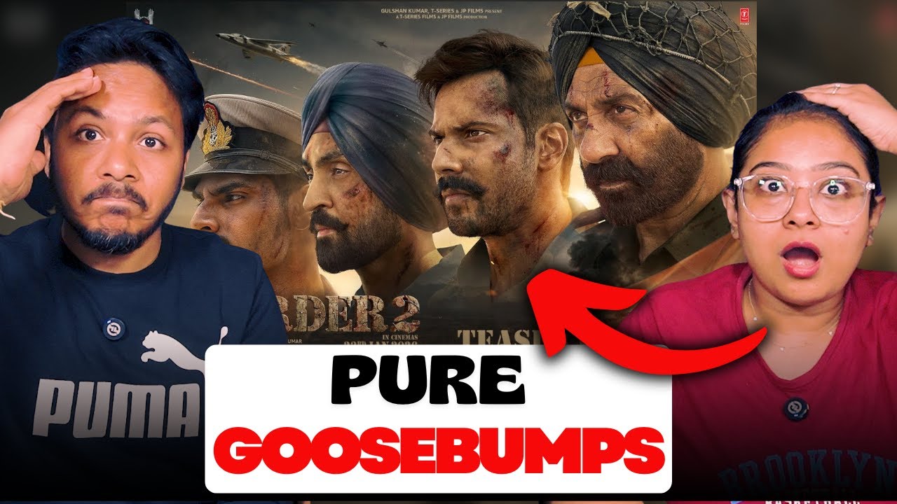 BORDER 2 Teaser Reaction | Sunny Deol, Varun D, Diljit, Ahan | Mr. & Mrs. Pandit