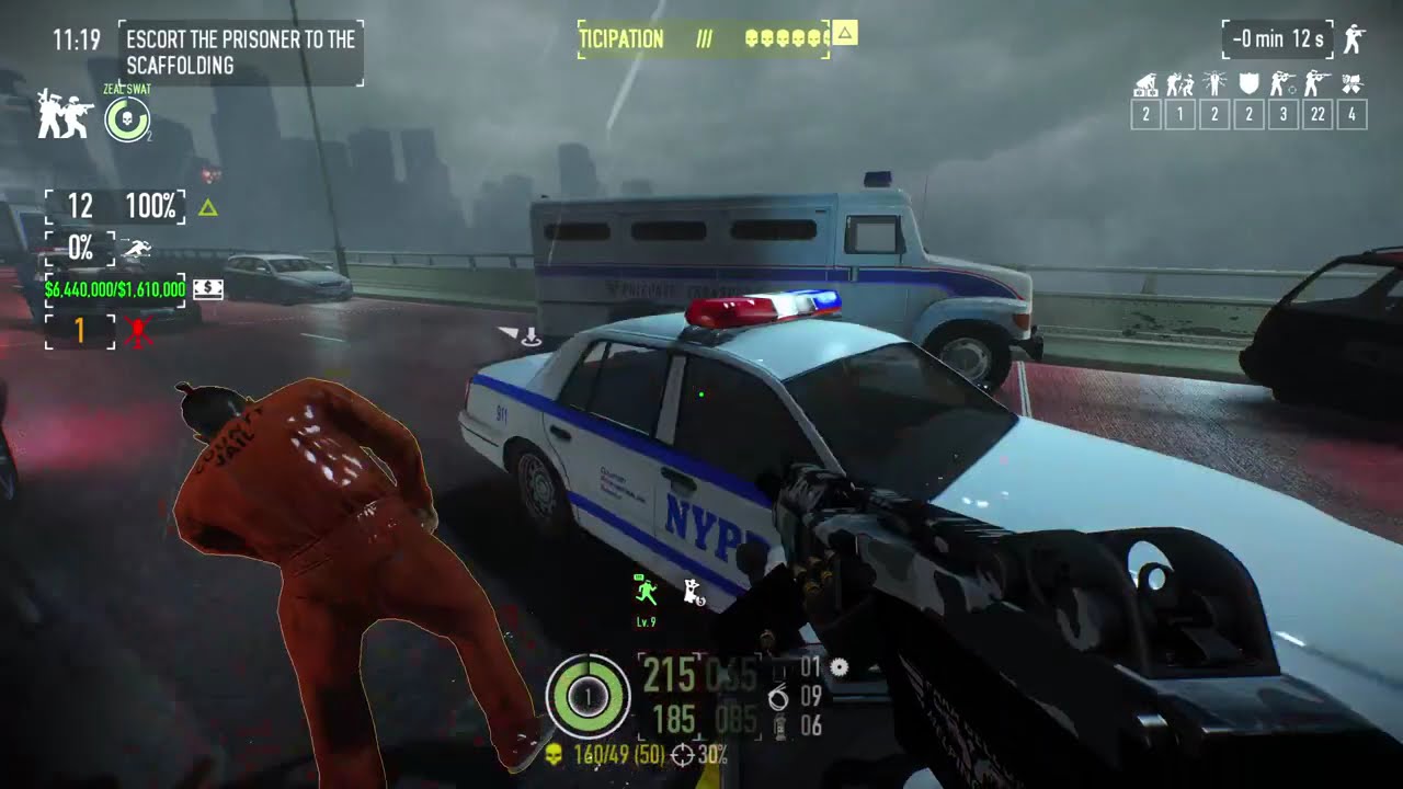 Payday 2 green bridge solo DSOD crew chief no AI, Down, 2nd convert, asset, nades and deployable