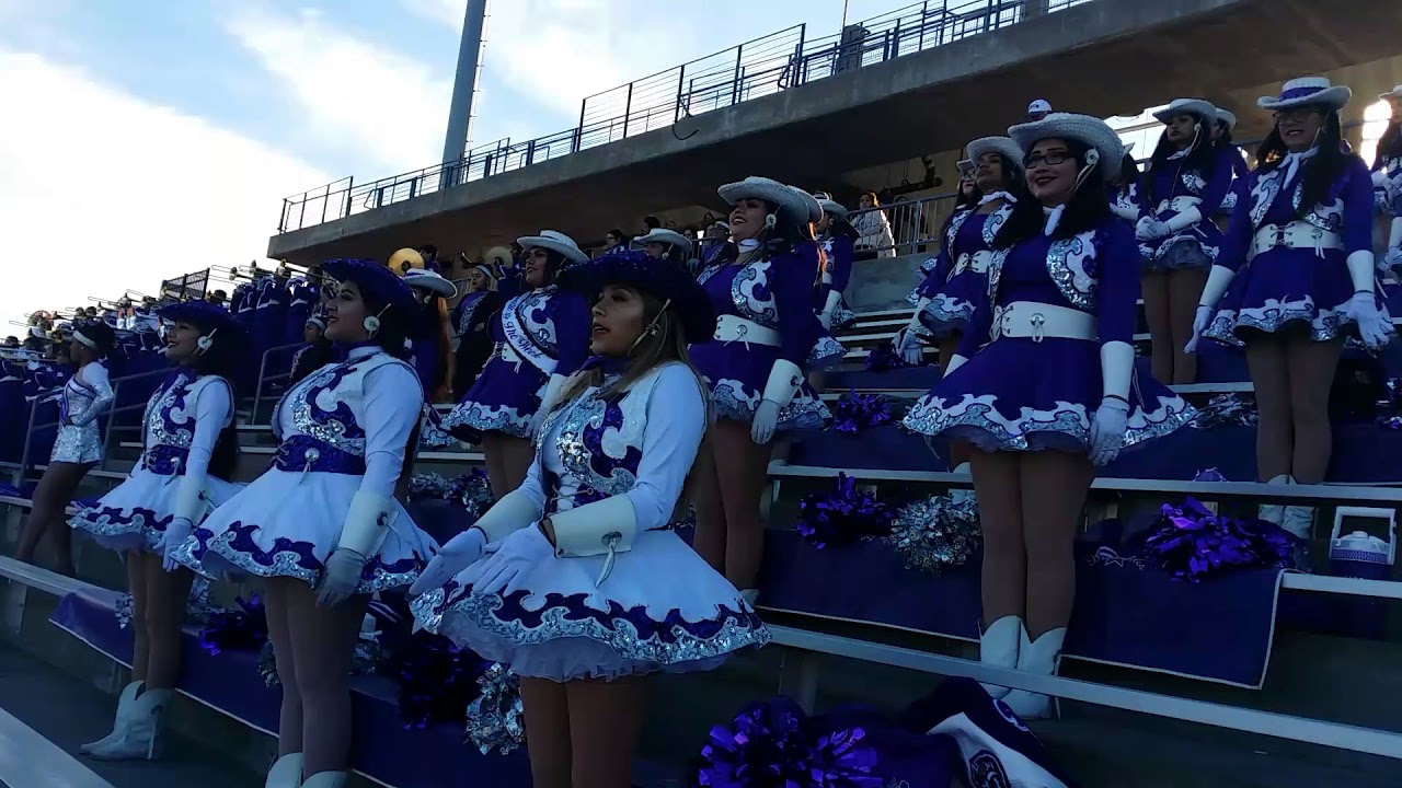 Sunset HS Bisonettes drill team stand dance 10.28.17