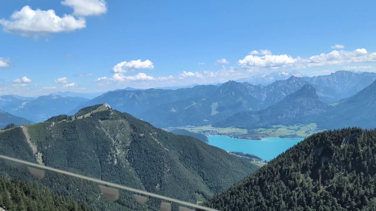 Schafberg Austria cog railway going up
