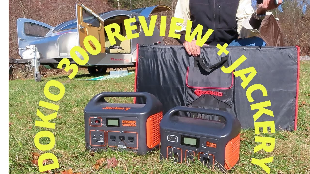 DOKIO 300w folding Solar Panel Review Jackery