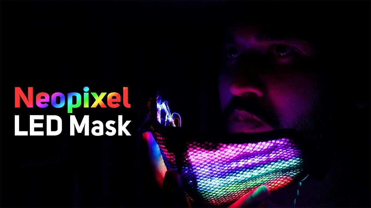 Neopixel facemask using arduino