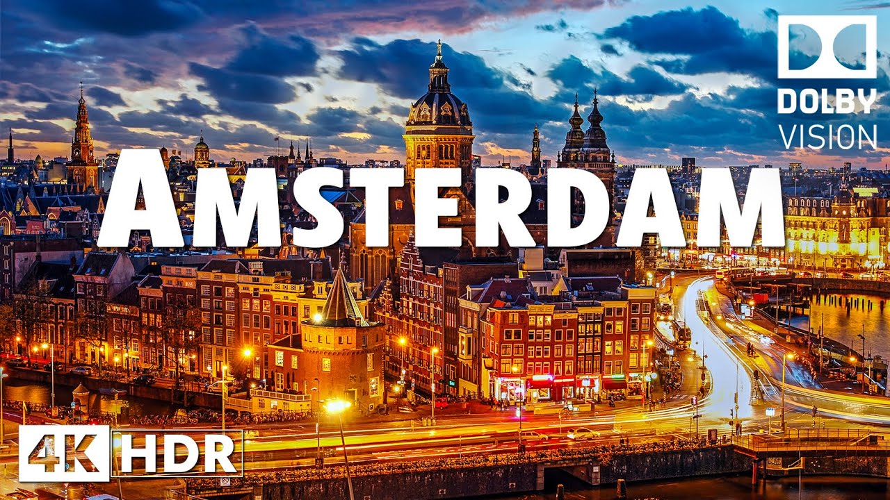 [4K] AMSTERDAM – City of Canals & Deep House Chill Vibes