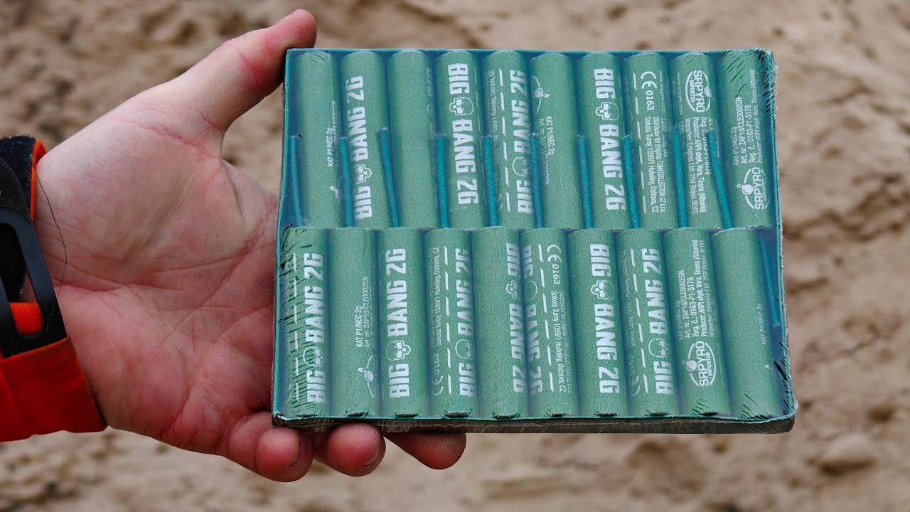 Emitery Dźwięku SrPyro BIG BANG 2G GREEN CLE0002 ZIELONE - 20 szt/op.