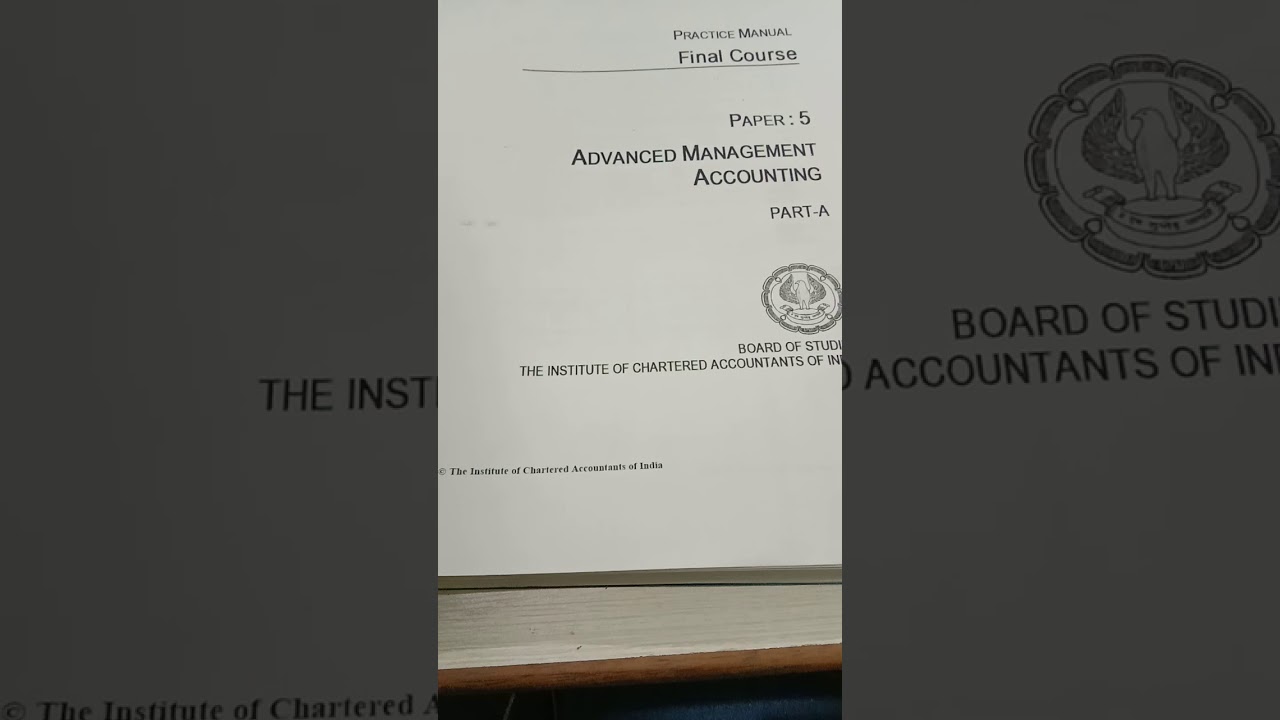 CA Final AMA PM Solutions