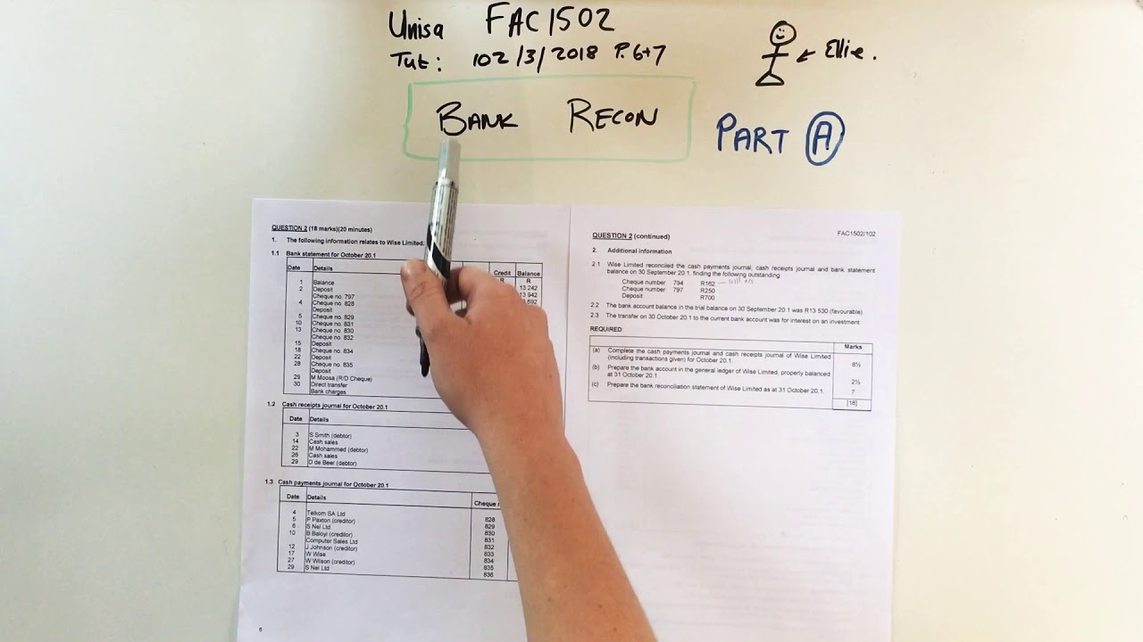FAC1502 Bank Recon Example Part A