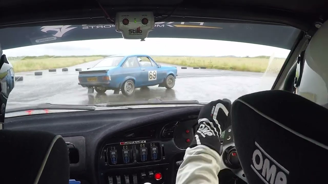 Bob Shaw memorial stages 2021 Brawdy airfield, James Davies & Dorian Evans, car 72 Proton Satria GTi