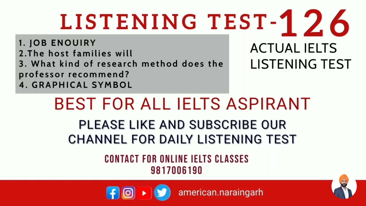 IELTS LISTENING TEST-126