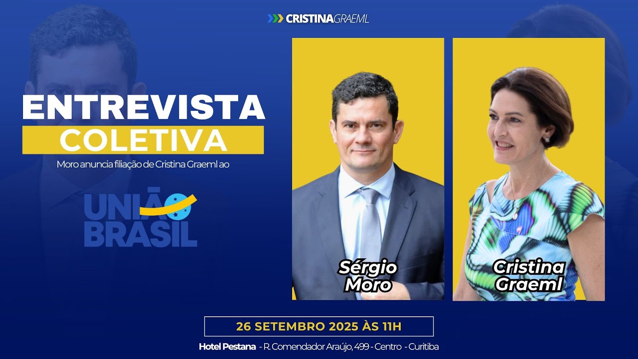 Entrevista Coletiva - Filia&ccedil;&atilde;o de Cristina Graeml ao Uni&atilde;o Brasil